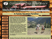 Tablet Screenshot of cottonwoodcove.com